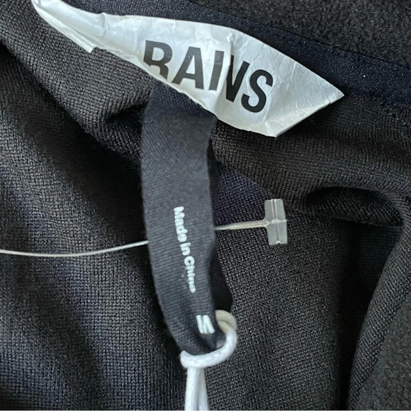 New! Rains Black Fleece Half Zip Pullover Top nwt 29700 - Picture 12 of 15